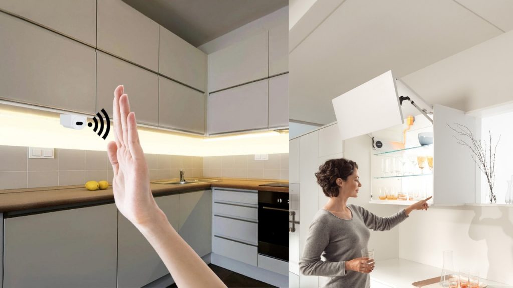 touch-activated lighting systems and automated door mechanisms