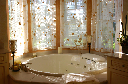 Bathtub installation for bathroom remodeling with elegant finishes